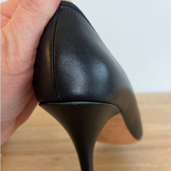 Cole Haan Suede and Leather Pumps Heels Size 8.5 Black Classic Career Event - Picture 5 of 10